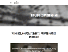 Tablet Screenshot of liquidfixbartending.com